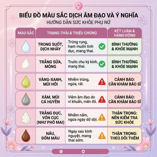 Khí hư màu gì là bình thường? Bảng phân biệt cho phụ nữ — Her Feel PlayAh intimate care