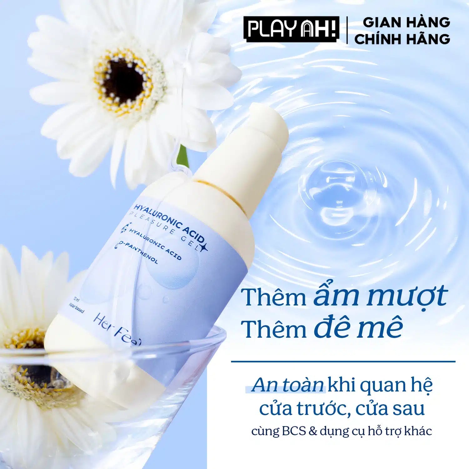 Gel Bôi Trơn Gốc Nước Her Feel HA Pleasure Gel Dưỡng Ẩm Cao Cấp 70ml